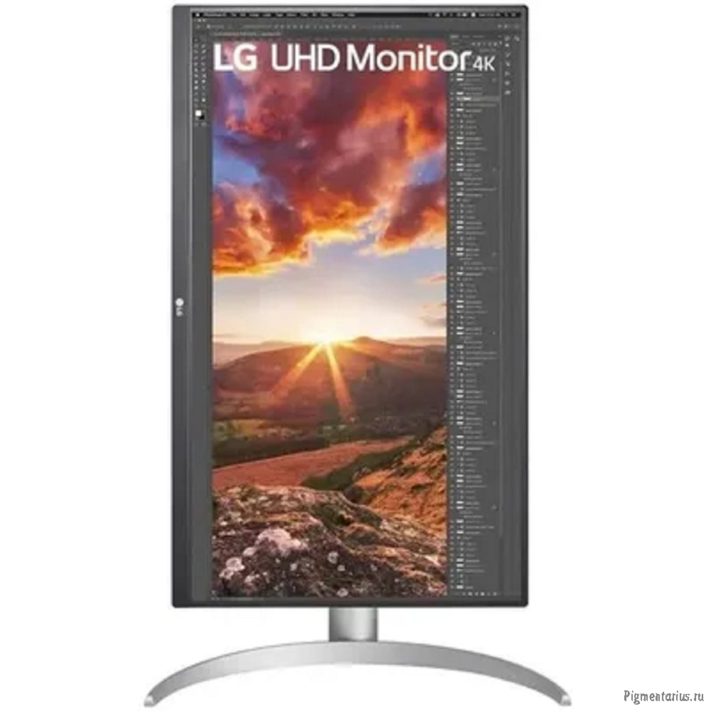 LCD LG 27" 27UP850K-W {IPS 3840x2160 60Hz 5ms 400cd 1200:1 2xHDMI2.0 DisplayPort1.4 3xUSB3.0 USB-C(9