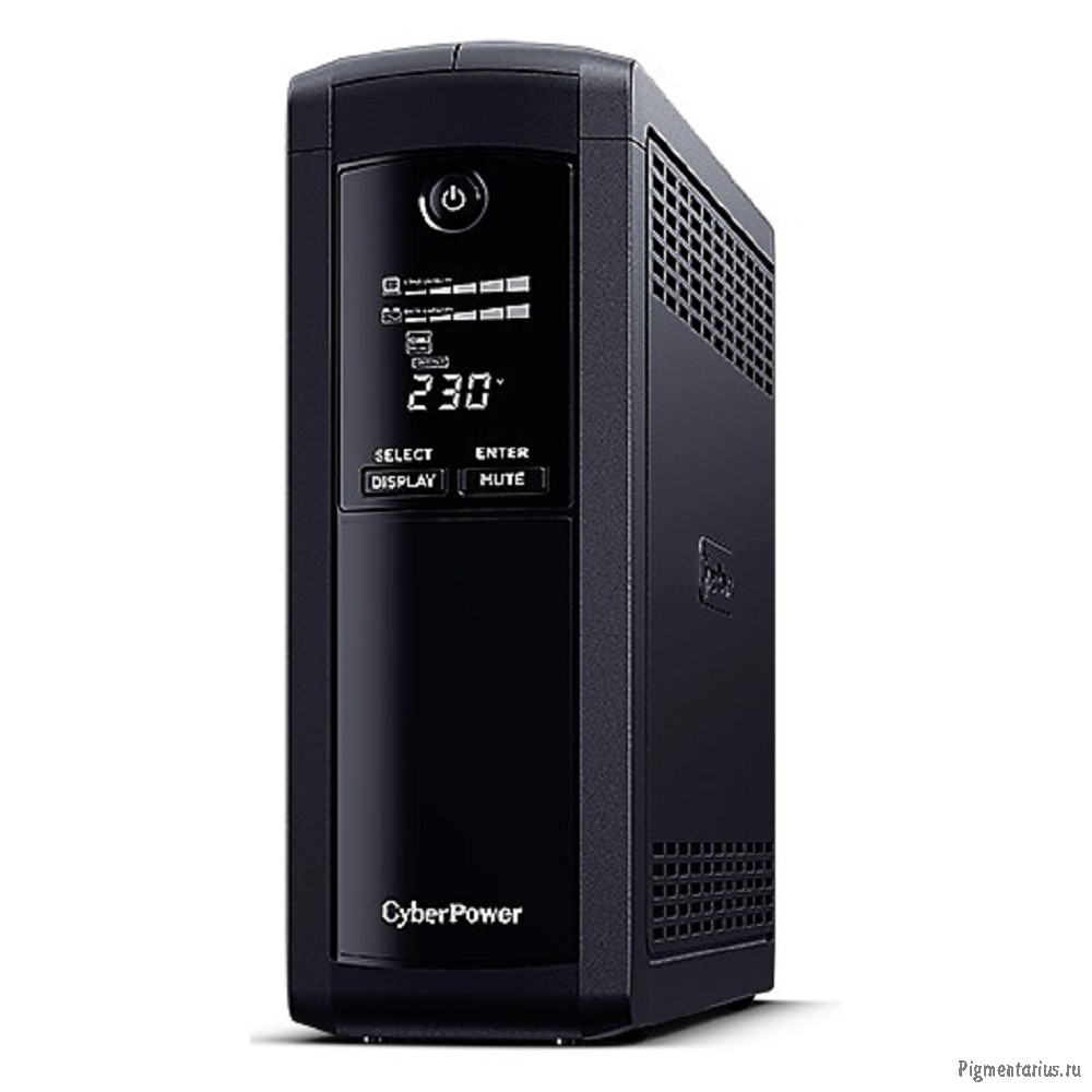 CyberPower VP1600EILCD ИБП {Line-Interactive, Tower, 1600VA/960W USB/RS-232/RJ11/45  (4 + 4 IEC С13)