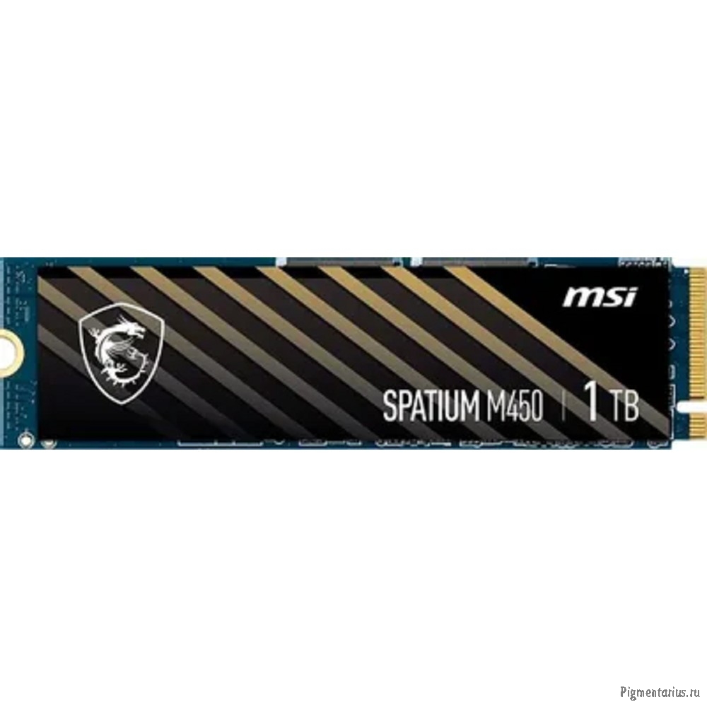 Твердотельный накопитель SSD MSI M.2 2280 1TB SPATIUM M450 Client  S78-440L0M0-P83, PCIe Gen4x4 with