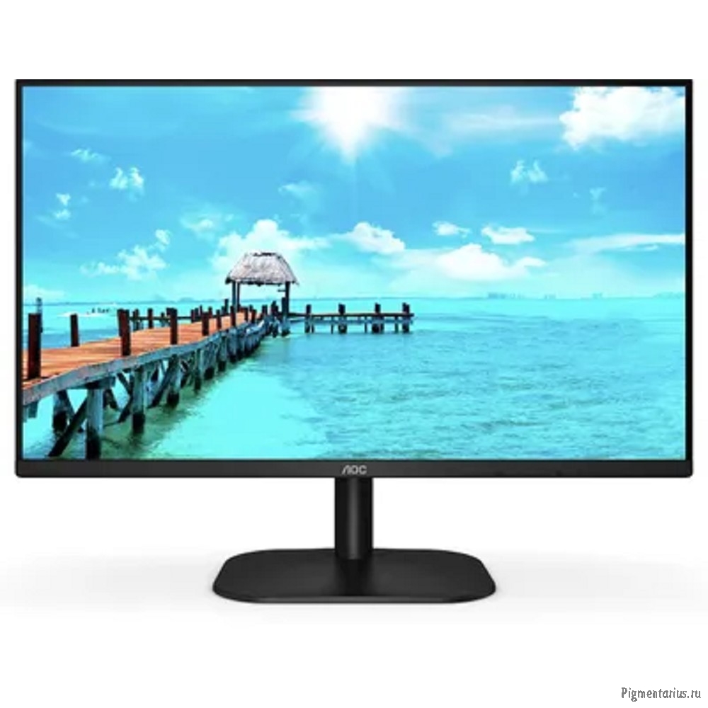 LCD AOC 27" 27B2QAM черный {VA 1920x1080 75Hz 4ms 178/178 250cd 20M:1 HDMI1.4 DisplayPort1.2 2x2W}
