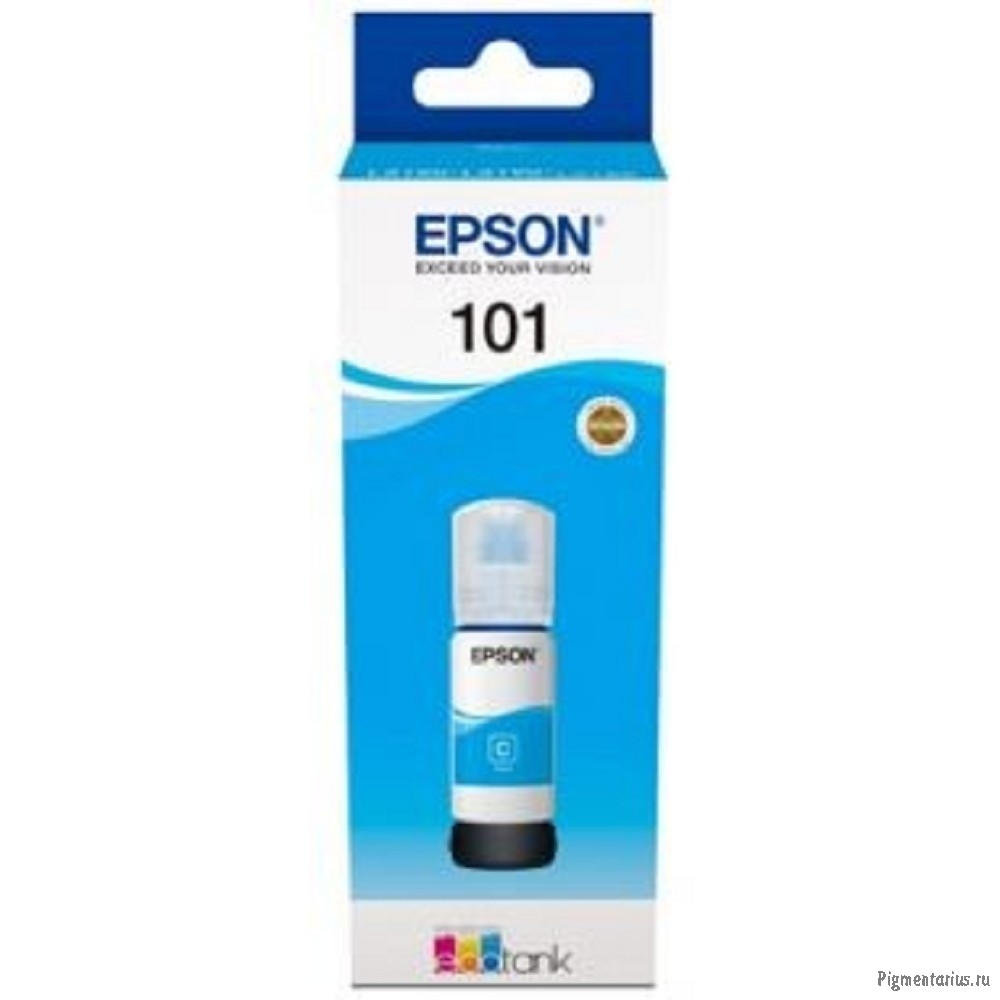 EPSON C13T03V24A  Контейнер 101 с голубыми чернилами для L4150/L4160/L6160/L6170/L6190, L6290 70 мл.
