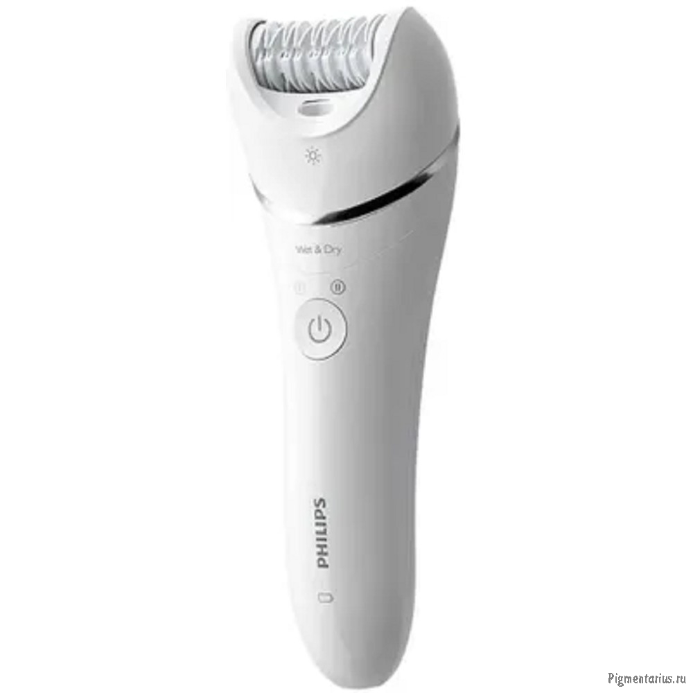 PHILIPS BRE700/01 Эпилятор  2 скорости, широкая головка, Wet&Dry, беспроводной, opti light, 2 аксесс