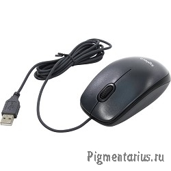 910-006652/910-005006/910-005003 Мышь Logitech M100(M100r) Dark Ret {темно-серая/черная, оптическая,