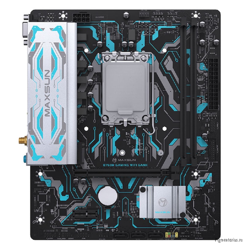 MAXSUN MS-B760M GAMING WIFI GANK V2 (Socket 1700, mATX, 2*DDR5, VGA/HDMI, 3*SATA3, 1*M.2, 1xPCI-E x1