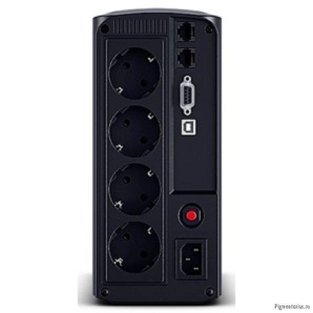CyberPower VP700ELCD ИБП {Line-Interactive, Tower, 700VA/390W USB/RS-232/RJ11/45  (4 EURO), 12В/7 Ач
