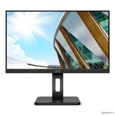LCD AOC 23.8" 24P2Q Black с поворотом экрана {IPS 1920x1080 75Hz 4 ms 178/178 250cd DVI HDMI Display