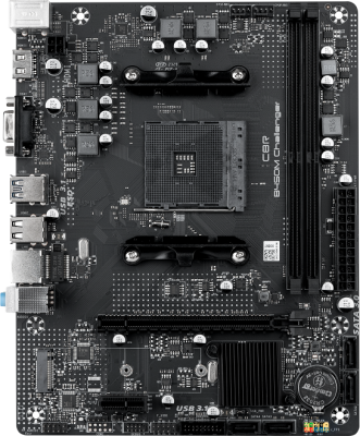 Материнская плата CBR B450M Challenger MB-MSB450-65W-BLK