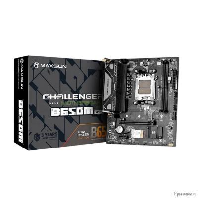 MAXSUN MS-Challenger B650M WIFI V2 (Socket AM5, mATX, 2*DDR5, DP/HDMI, 4*SATA3, 1*M.2, 1*PCIEx16/1*P