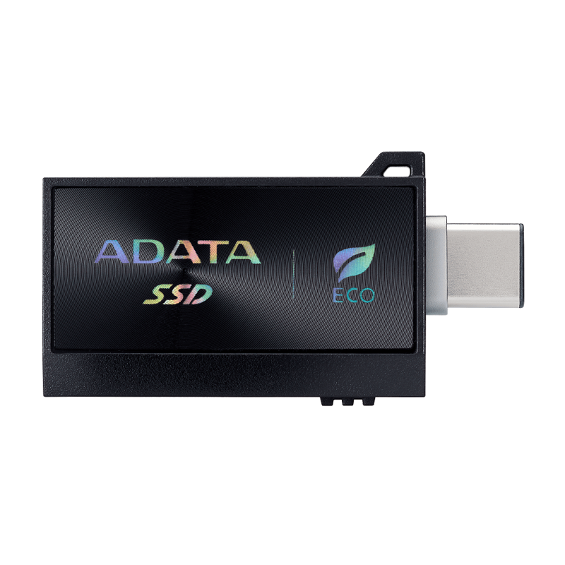 A-DATA External SSD 1TB SC730, Type-C, Type-A, USB 3.2 Gen2, R/W 600/600 MB/s, 36.8x23.8x9.7mm, Blac