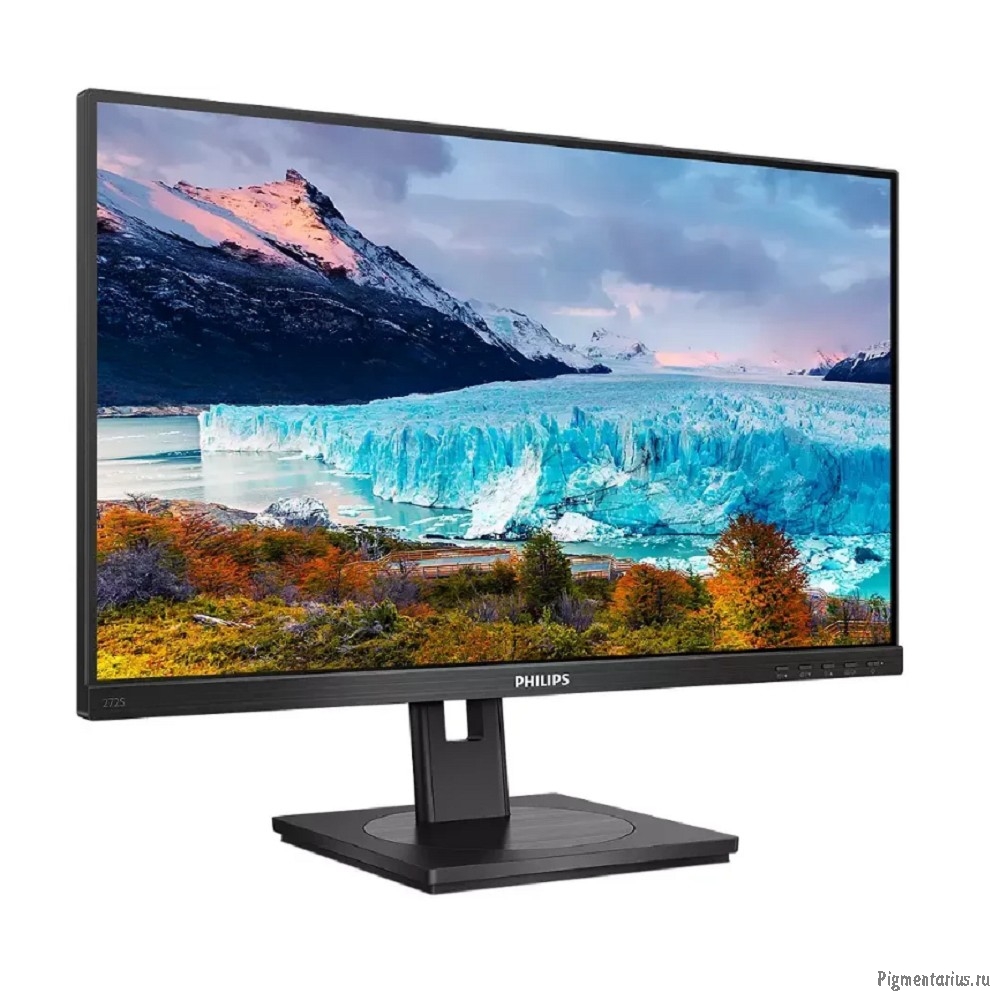 LCD PHILIPS 27" 272S1M {IPS 1920x1080 75Hz 4ms 178/178 250cd 1000:1 8bit D-Sub DVI HDMI1.4 DisplayPo