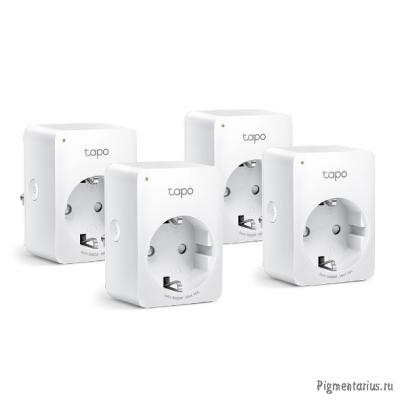 TP-Link Tapo P110(4-pack) Умная мини Wi-Fi розетка, 4 шт.