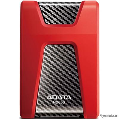 A-Data Portable HDD 1Tb HD650 AHD650-1TU31-CRD {USB 3.1, 2.5", Red} Противоударный Slim A-Data Portable HDD 1Tb HD650 AHD650-1TU31-CRD {USB 3.1, 2.5", Red} Противоударный Slim
