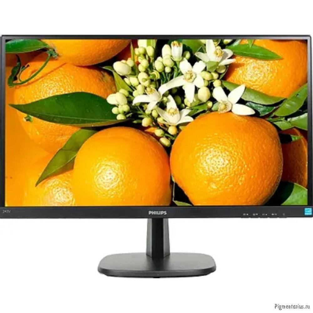 LCD PHILIPS 23.8" 243V7QDAB (00/01) черный {IPS 1920x1080 5ms 178/178 250cd 10M:1 D-Sub DVI HDMI 2x2