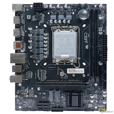 CBR H610 { Chipset H610, Socket 1700, 2*DDR4, mATX, DP+2*HDMI, 1*PCIEx16,1*PCIEx1,2*M.2(NVME,SATA), 