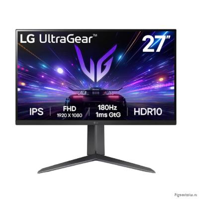 LCD LG 27" 27GS65F-B UltraGear черный {IPS 1920x1080 180Hz 1ms HDMI DisplayPort HAS Pivot} [27gs65f-