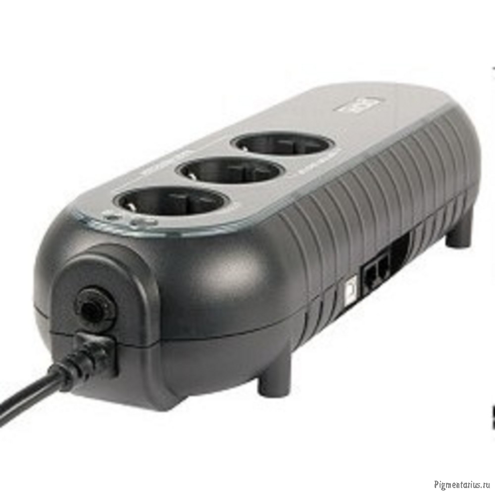 PowerCom WOW-500U ИБП {OffLine, 500VA / 250W, Tower, 3xEURO, USB} (37370)