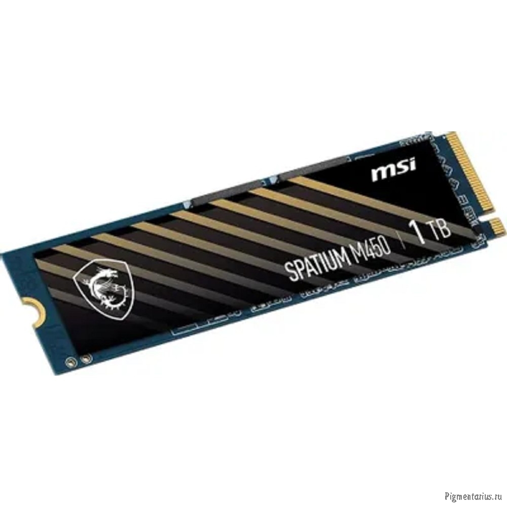 Твердотельный накопитель SSD MSI M.2 2280 1TB SPATIUM M450 Client  S78-440L0M0-P83, PCIe Gen4x4 with