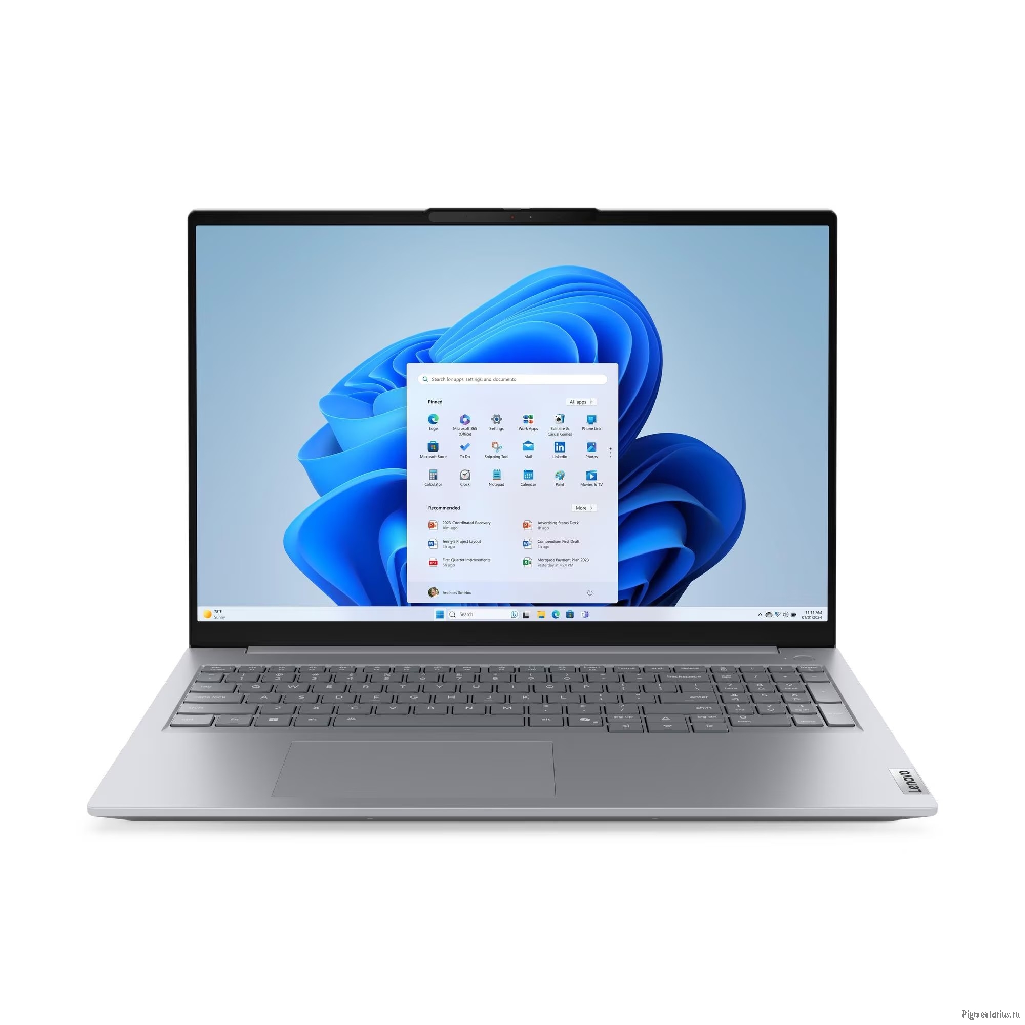 Ноутбук Lenovo ThinkBook 16 G8 IAL [21SK0027GQ_PRO] Arctic Grey 16"