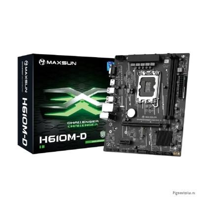 MAXSUN MS-Challenger H610M-D (Socket 1700, mATX, 2*DDR4, VGA/HDMI, 3*SATA3, 1*M.2, 1*PCIEx16/1*PCIEx