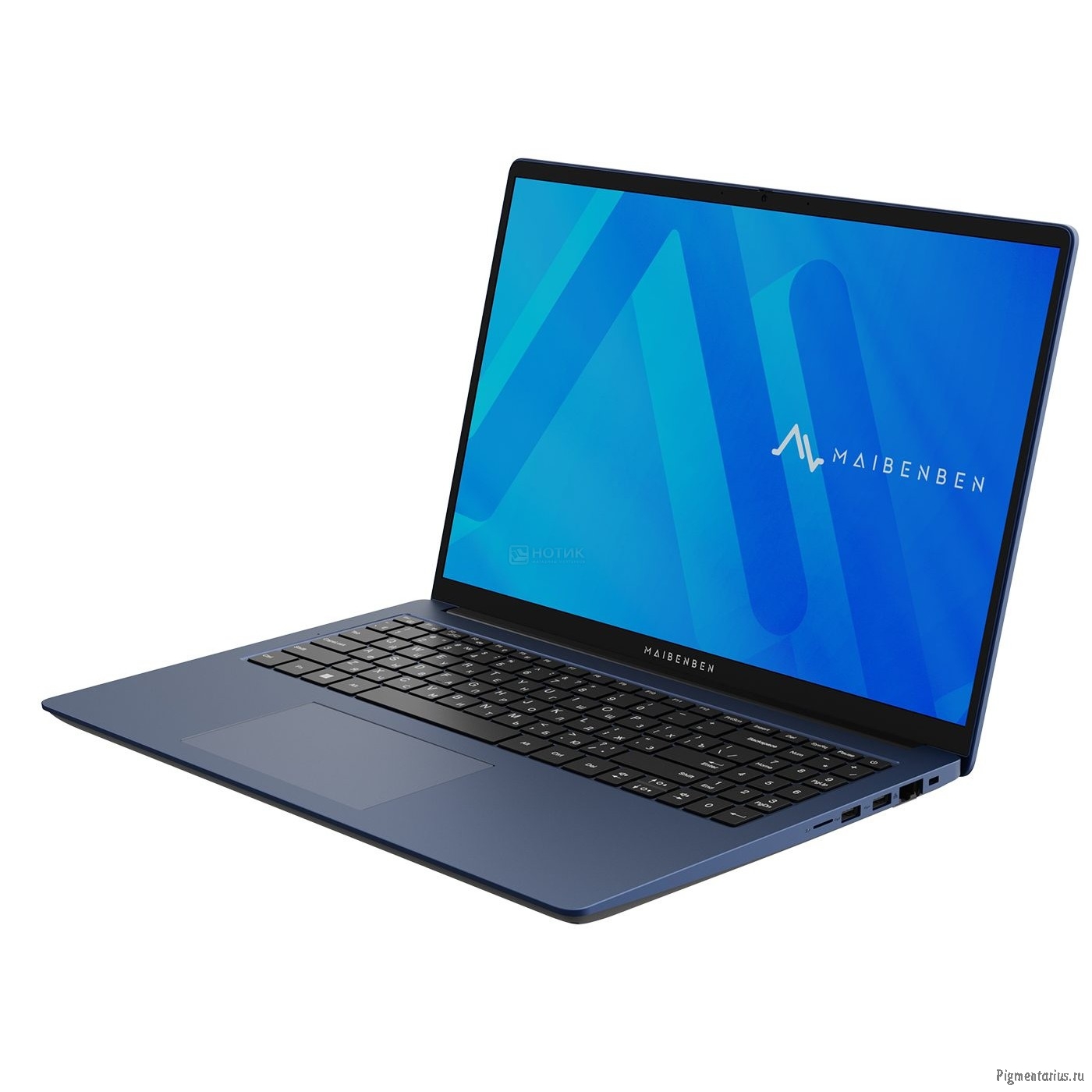 Maibenben M645 [M645FSB0LURE3]  Blue 16" FHD IPS /R5-4600H/8Gb/512Gb SSD/Mouse+Pad/Linux}