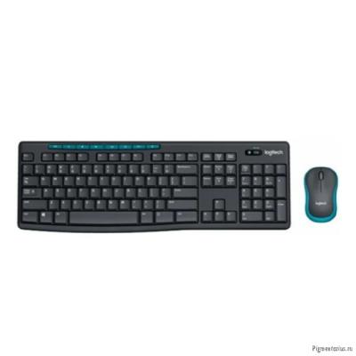 920-008535 Logitech Клавиатура + мышь MK275 grey (USB, 1000 dpi) (920-007721)