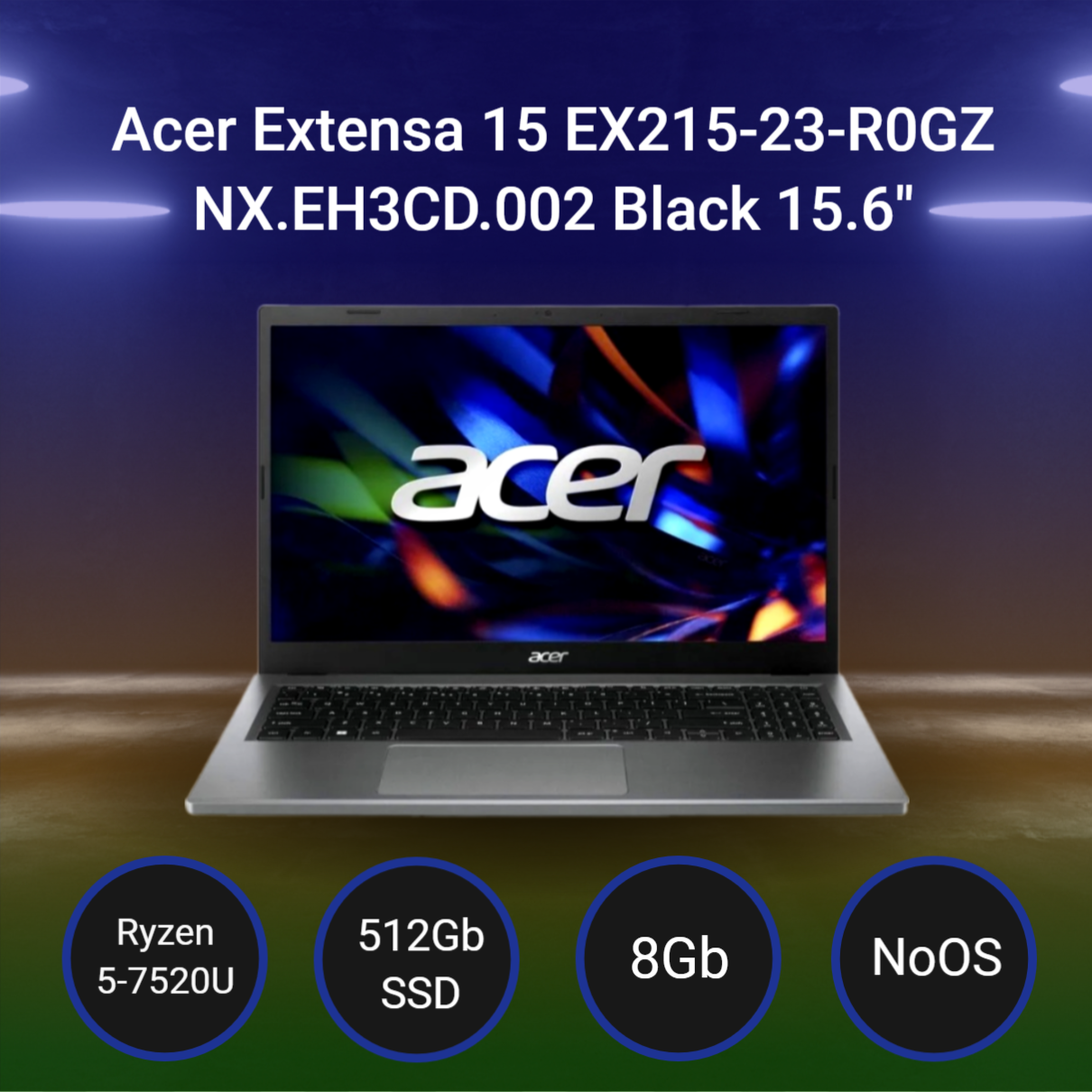 Ноутбук Acer Extensa 15 EX215-23-R0GZ [NX.EH3CD.002] Black 15.6"