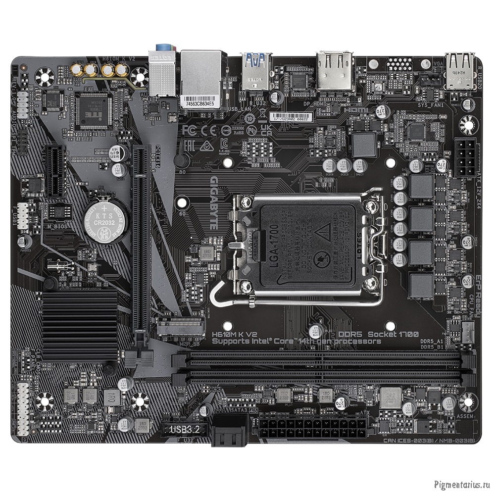 Материнская плата GIGABYTE H610M K V2