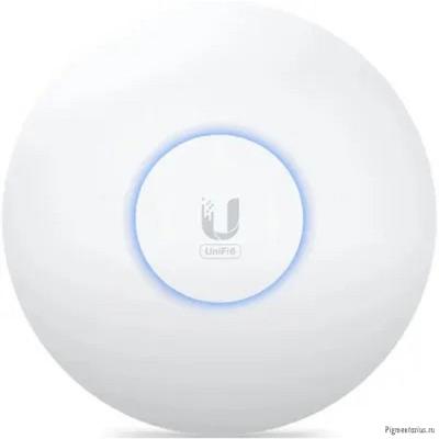 UBIQUITI U6+ Точка доступа 2,4+5 ГГц, Wi-Fi 6, 2х2 MIMO, 802.3af, 1х 1G RJ45  