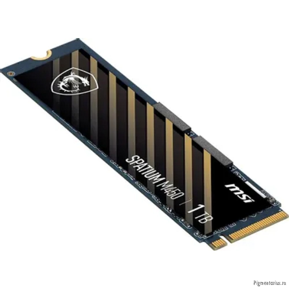 Твердотельный накопитель SSD MSI M.2 2280 1TB SPATIUM M450 Client  S78-440L0M0-P83, PCIe Gen4x4 with
