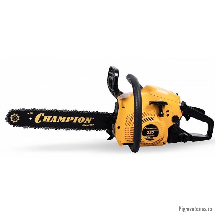 CHAMPION Бензопила 237-16 { 1,5кВт 37,2 см? легкий старт 4,7кг }