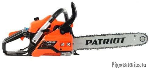 Бензопила PATRIOT PT3816 Emperial [220105515] {раб. объем 38сс, 2,0 л.с, шина 16", цепь 3/8" ; 0,050