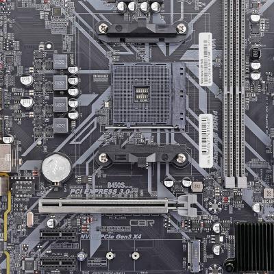 CBR B450 { Chipset B450, Socket AM4, 2*DDR4, mATX, VGA+HDMI, 1*PCIEx16,1*PCIEx1,1*M.2(NVME & SATA), 