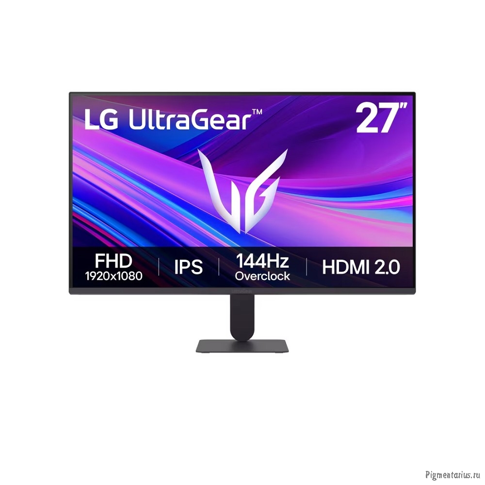LCD LG 27" 27G411A-B {IPS 1920x1080 144Hz 5ms 250cd 1500:1 HDMI DisplayPort1.4  NVIDIA G-Sync FreeSy