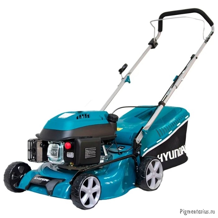HYUNDAI [L 4310] Бензиновая газонокосилка {не самоходная, двигатель HYUNDAI ICV150,4-х такт, 3,5 л.с