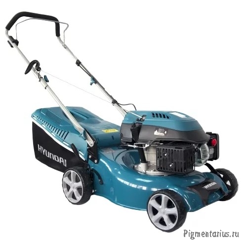 HYUNDAI [L 4310] Бензиновая газонокосилка {не самоходная, двигатель HYUNDAI ICV150,4-х такт, 3,5 л.с