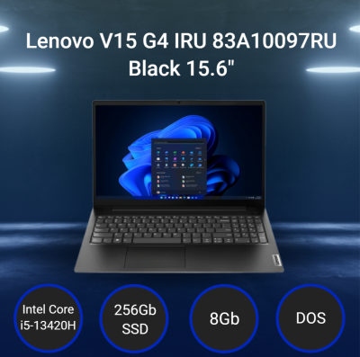 Ноутбук Lenovo V15 G4 IRU [83A10097RU] Black 15.6"