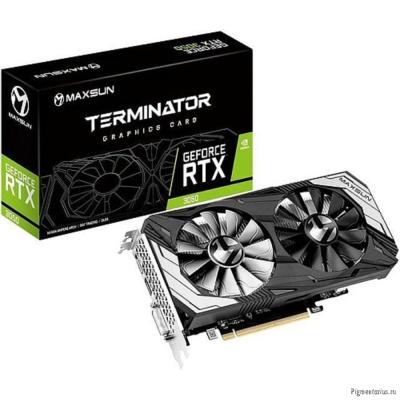 Видеокарта MAXSUN MS-RTX3050 Terminator 6G GDDR6, 96bit, 1042-1470MHZ, DP/HDMI/DVI, 15W/115W (MS-RTX