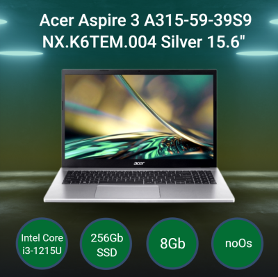 Ноутбук Acer Aspire 3 A315-59-39S9 [NX.K6TEM.004] Silver 15.6"