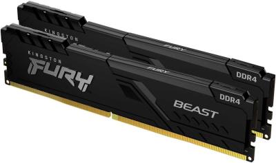 Kingston DRAM 32GB 3600MHz DDR4 CL18 DIMM (Kit 2x16Gb) FURY Beast Black KF436C18BBK2/32