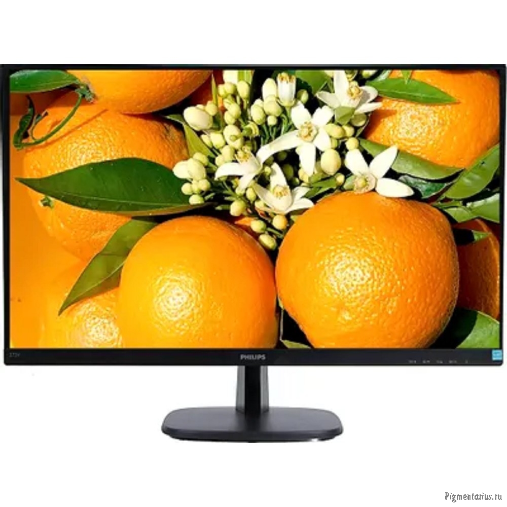 LCD PHILIPS 27" 273V7QDSB (00/01) черный {IPS 1920x1080 5мс 16:9 250cd 178/178 DVI HDMI D-Sub}