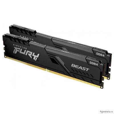 Kingston 32GB 3200MT/s DDR4 CL16 DIMM (Kit of 2) 1Gx8 FURY Beast Black KF432C16BB1K2/32WP (Select Re Kingston 32GB 3200MT/s DDR4 CL16 DIMM (Kit of 2) 1Gx8 FURY Beast Black KF432C16BB1K2/32WP (Select Re