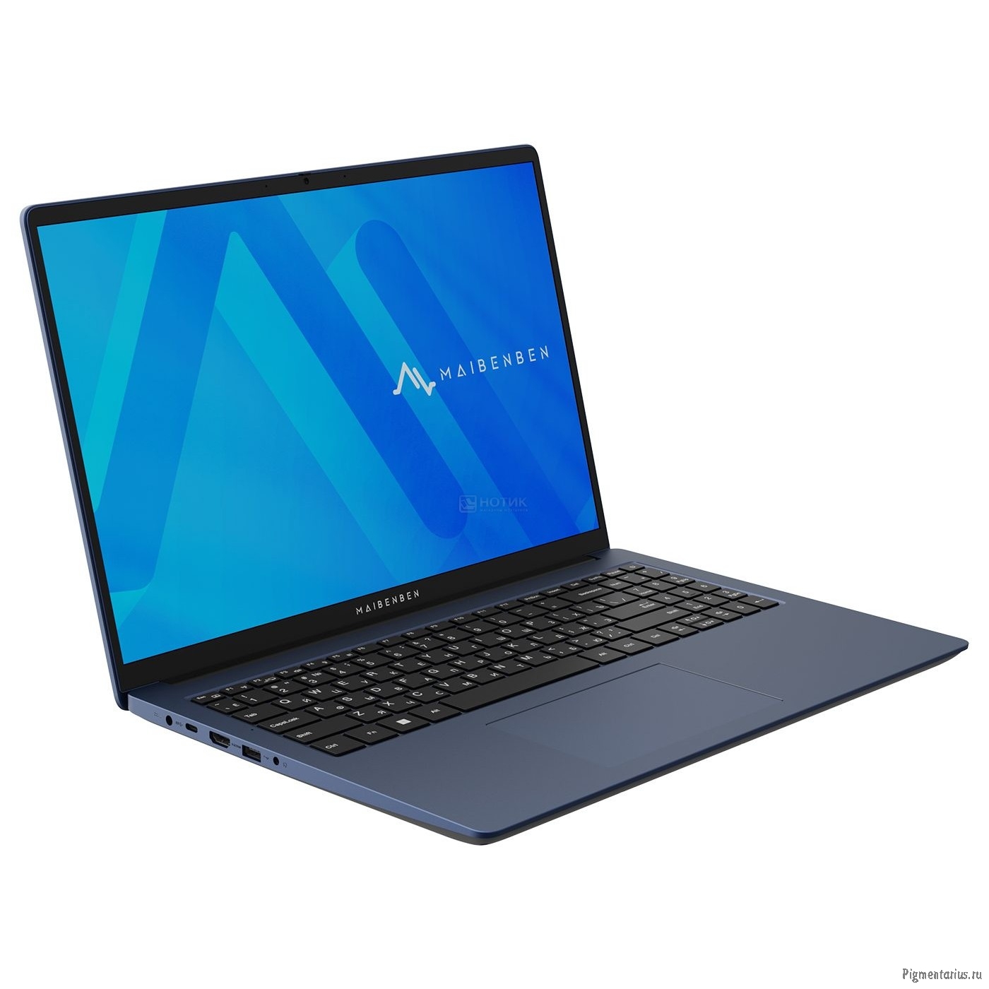 Maibenben M645 [M645FSB0LURE3]  Blue 16" FHD IPS /R5-4600H/8Gb/512Gb SSD/Mouse+Pad/Linux}