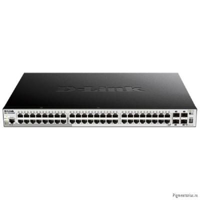 D-Link DGS-1250-52XMP/A1A Настраиваемый L2 коммутатор с 48 портами 10/100/1000Base-T и 4 портами 10G