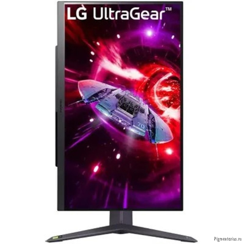 LCD LG 27" 27GR75Q-B UltraGear черный {IPS 2560x1440 165hz 1ms 300cd 2xHDMI DisplayPort} [27gr75q-b.