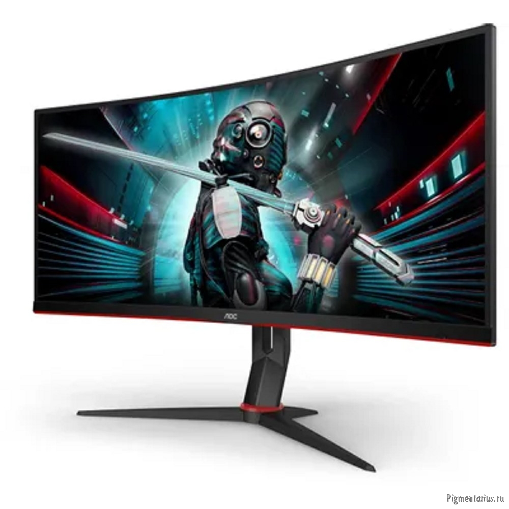 LCD AOC 34" CU34G2X Black-Red {VA curved 3440x1440 144Hz 1ms 178/178 300cd 2xHDMI2.0 2xDisplayPort H