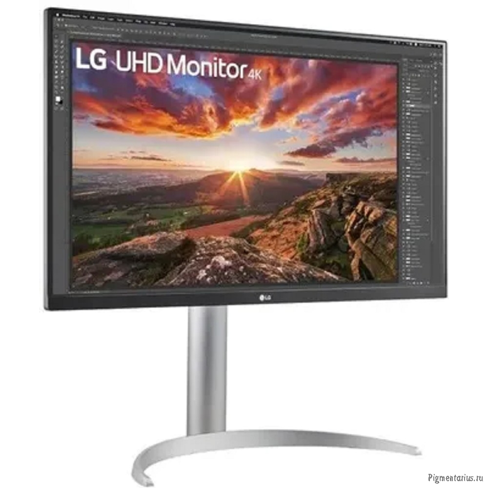 LCD LG 27" 27UP850K-W {IPS 3840x2160 60Hz 5ms 400cd 1200:1 2xHDMI2.0 DisplayPort1.4 3xUSB3.0 USB-C(9