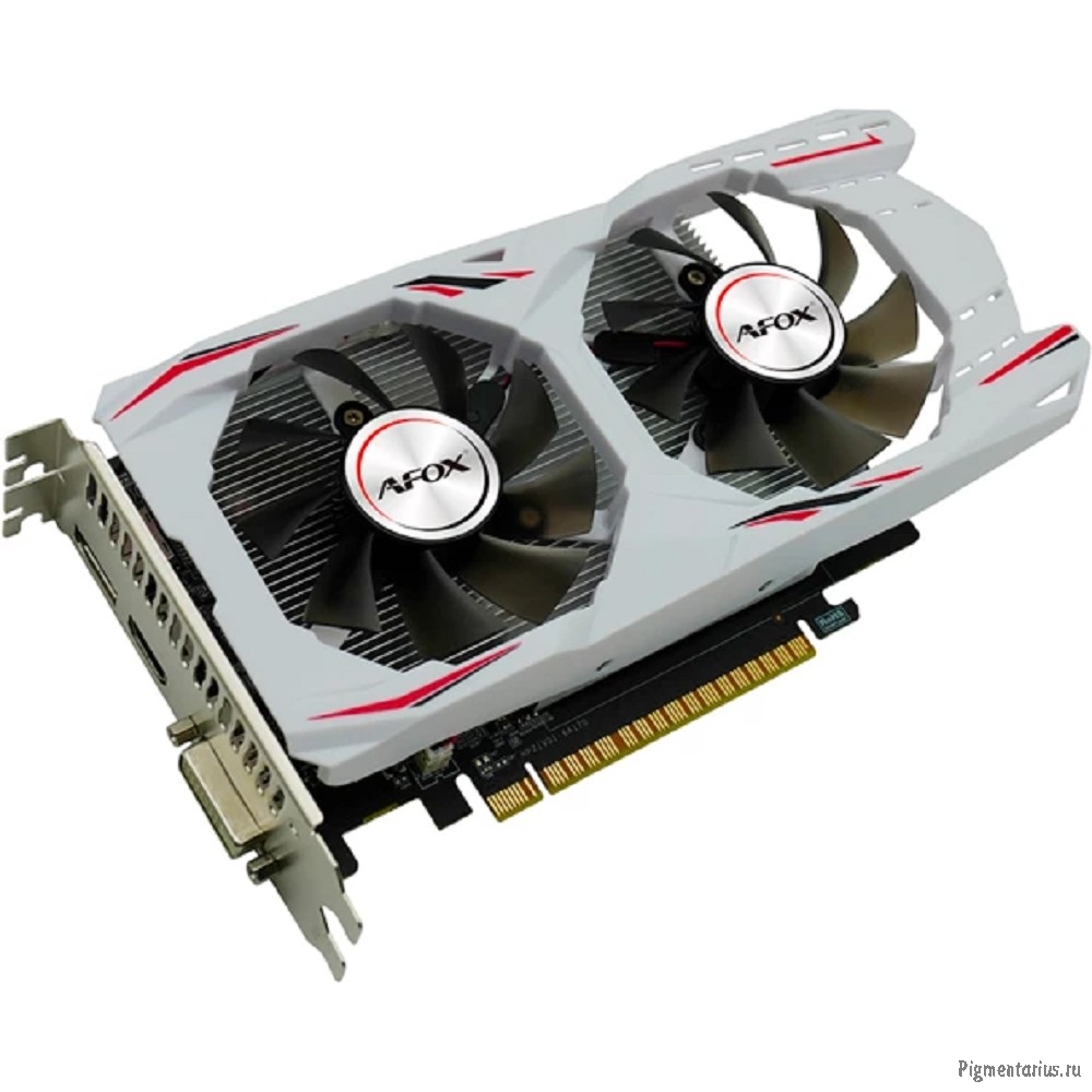 Видеокарта AFOX GTX1050Ti 4GB GAMING GDDR5 128Bit DP/DVI/HDMI  ATX Dual Fan (AF1050TI-4096D5H7-V8/H2