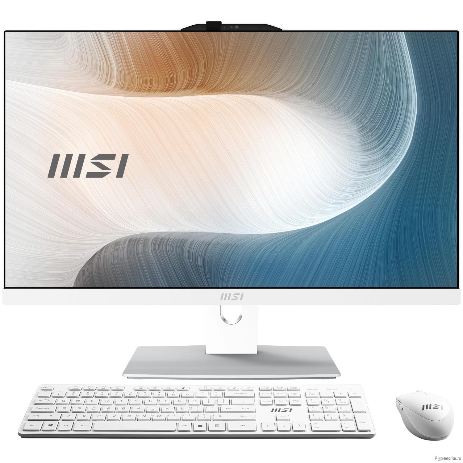 Моноблок MSI Modern AM242P 1M-1020XRU [9S6-AE0722-1465] White 23.8"