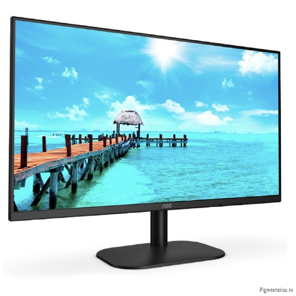 LCD AOC 27" 27B2QAM черный {VA 1920x1080 75Hz 4ms 178/178 250cd 20M:1 HDMI1.4 DisplayPort1.2 2x2W}