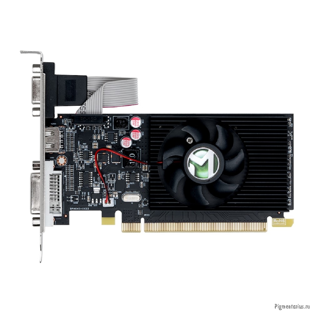 Видеокарта MAXSUN MS-R5 230 Power Hammer SI 2G M0  2Gb GDDR3, 64bit, 625/1066Mhz,  DP/HDMI/DVI, 25W 